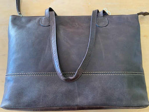 Buffed Leather Shoulder Bag