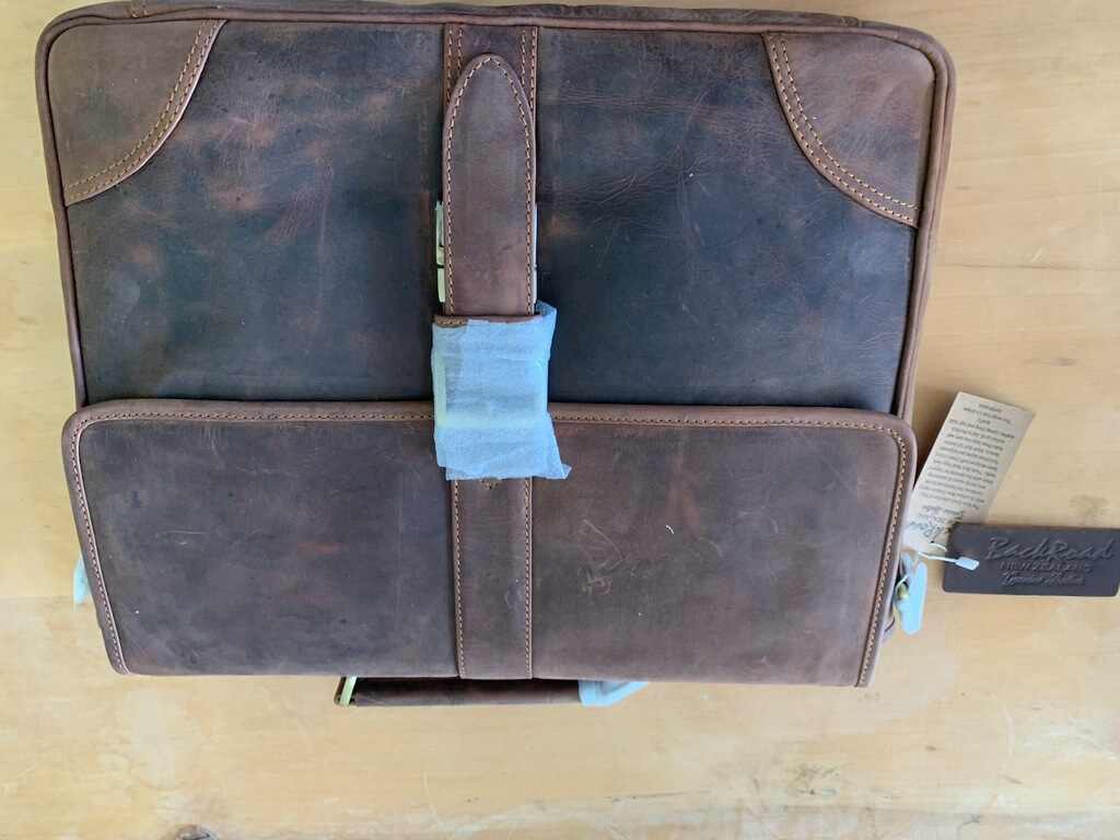 STOCKMAN 15" LAPTOP LEATHER BRIEF BAG