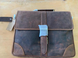 STOCKMAN 15" LAPTOP LEATHER BRIEF BAG