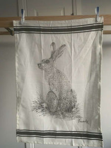 Rosalie Dixon White Linen with Frank Tea Towel