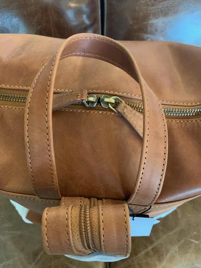 Back Road Tan Leather Backpack