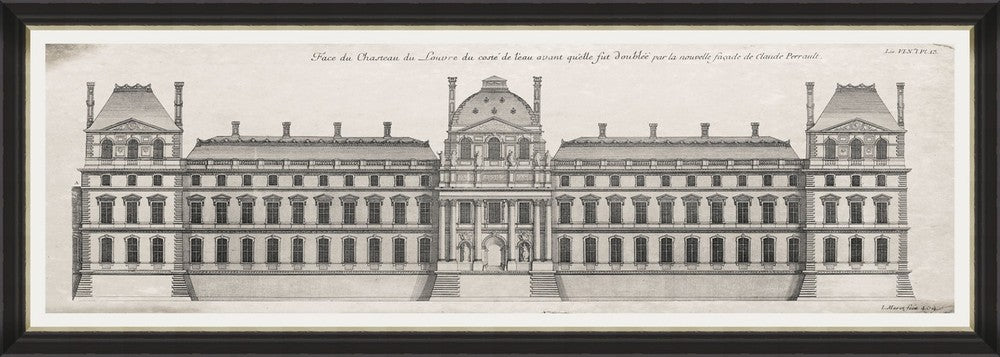 Framed Print - Louvre Facade - Tilly and Tiffen 