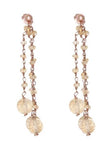 Simply Italian Earrings - Citrine 3 Strand Drop