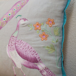 Peacock Cushion - Tilly and Tiffen 