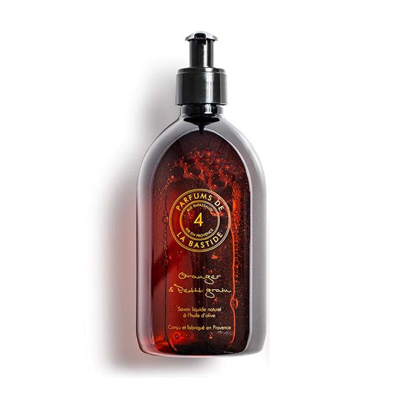 Parfums De La Bastide – Savon Liquide Naturel – Oranger et Petit Grain