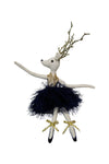 Sapphire Blue Sitting Prancer Deer